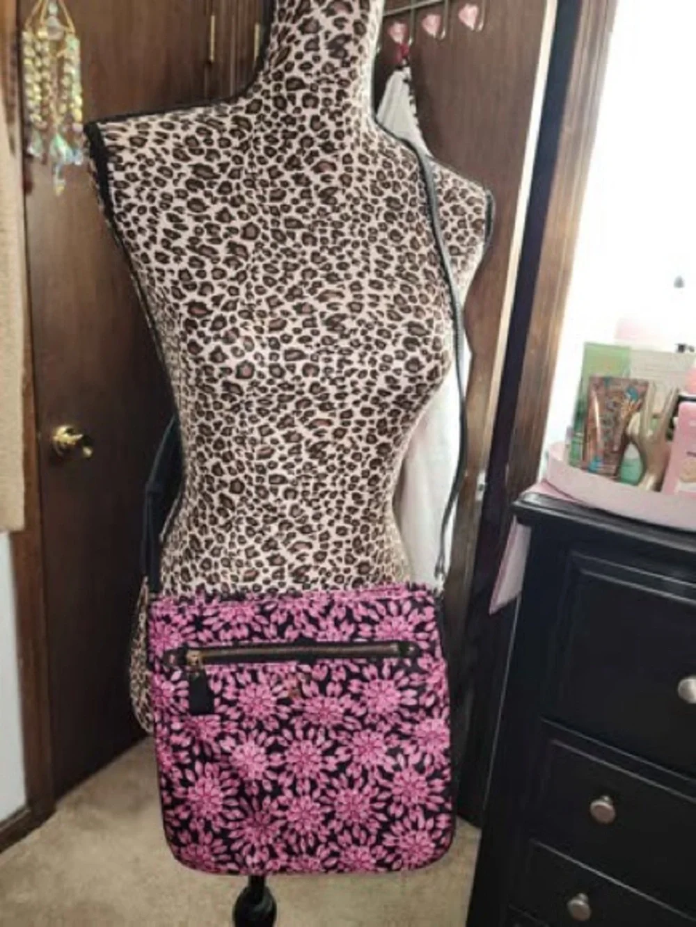 Michael Kors Pink Floral Backpack, Crossbody & Pouch Set